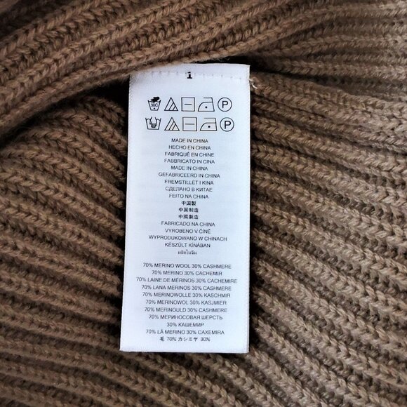 MICHAEL KORS Sleeveless Wool and Cashmere Turtleneck Sweater Size Medium - Picture 4 of 6